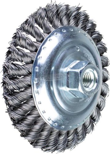 PFERD kúpos kialakítású kefe menettel, fonott POS KBG 12515/M14 ST 0,50 43317001