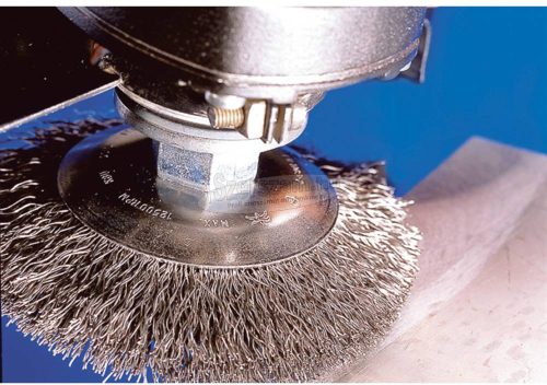 PFERD kúpos kialakítású kefe menettel, fonatlan POS KBU 10010/M14 ST 0,35 43316001