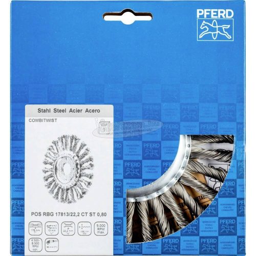 PFERD fonott körkefe POS RBG 17813/22,2 CT ST 0,80 43304017