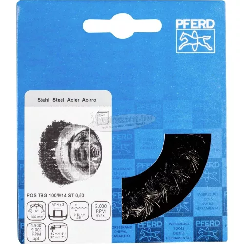 PFERD fazékkefe menettel, fonott POS TBG ST több változatban