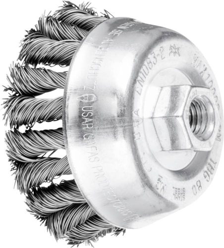 PFERD fazékkefe menettel, fonott POS TBG 80/M14 CT ST 0,50 43306061