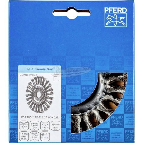 PFERD fonott körkefe POS RBG 12512/22,2 CT INOX 0,35 43303011