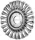 PFERD fonott körkefe POS RBG 11512/22,2 INOX 0,50 43312006
