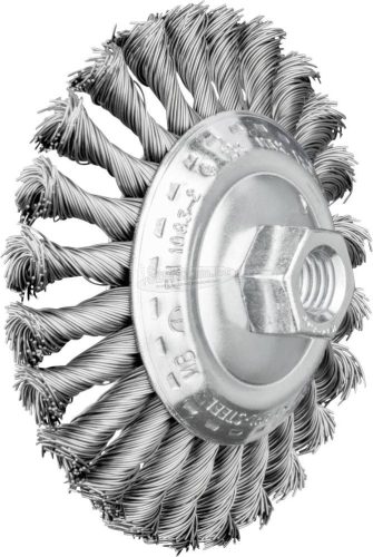 PFERD kúpos kialakítású kefe menettel, fonott KBG 11515/M14 ST 0,50 43314010