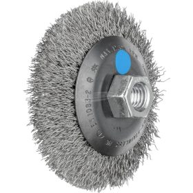   PFERD kúpos kialakítású kefe menettel, fonatlan KBU INOX több változatban