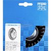 PFERD kúpos kialakítású kefe menettel, fonott POS KBG 11515/M14 INOX 0,50 43315007