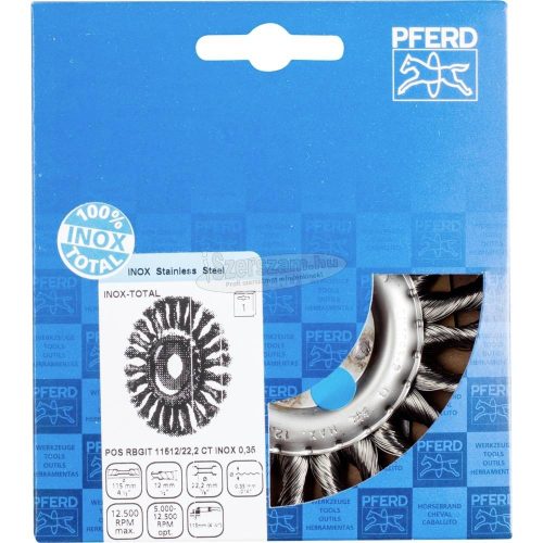 PFERD INOX-TOTAL kefe POS RBGIT 11512/22,2 CT INOX 0,35 43300042