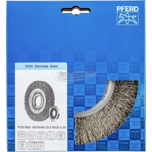 PFERD fonatlan körkefe POS RBU 18038/AK32-2 INOX 0,30 43701246