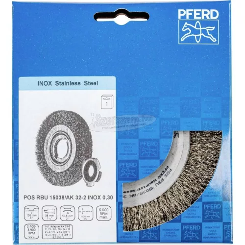 PFERD fonatlan körkefe POS RBU 15038/AK32-2 INOX 0,30 43701218