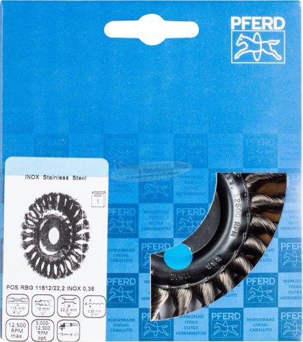 PFERD fonott körkefe RBG INOX több változatban