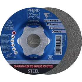   PFERD CC-GRIND csiszolókorong CC-GRIND-FLEX 115 COARSE SGP STEEL 64188116