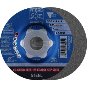  PFERD CC-GRIND csiszolókorong CC-GRIND-FLEX 125 COARSE SGP STEEL 64188126