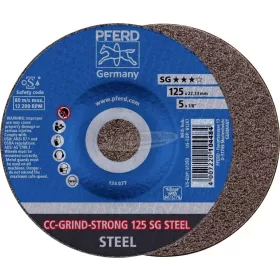   PFERD CC-GRIND csiszolókorong CC-GRIND-STRONG 125 SG STEEL 64181125