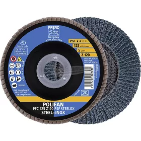   PFERD 69398195 PFERD POLIFAN fogazott alátét PFC 125 Z 120 PSF STEELOX 125mm 5db 69398195