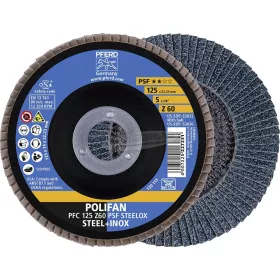   PFERD 69398193 PFERD POLIFAN fogazott alátét PFC 125 Z 60 PSF STEELOX 125mm 5db 69398193