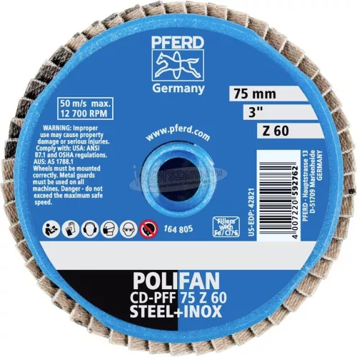 PFERD COMBIDISC Mini-POLIFAN korong CD PFF 75 Z 60 42719706