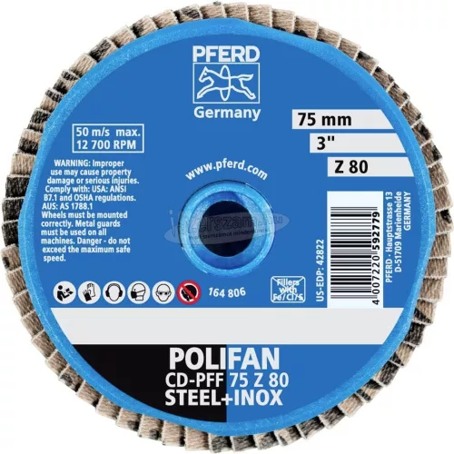 PFERD COMBIDISC Mini-POLIFAN korong CD PFF 75 Z 80 42719708