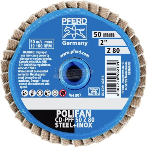 PFERD COMBIDISC Mini-POLIFAN korong CD PFF 50 Z 80 42719508