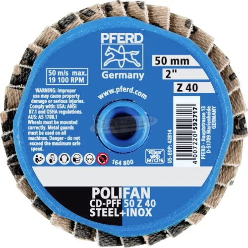 PFERD COMBIDISC Mini-POLIFAN korong CD PFF 50 Z 40 42719504