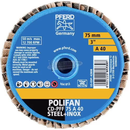 PFERD COMBIDISC Mini-POLIFAN korong CD PFF 75 A 40 42719204