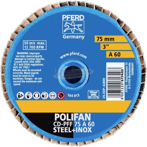 PFERD COMBIDISC Mini-POLIFAN korong CD PFF 75 A 60 42719206