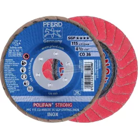   PFERD POLIFAN legyezőlapos csiszolókorong PFC CO-FREEZE SGP STRONG INOX több változatban
