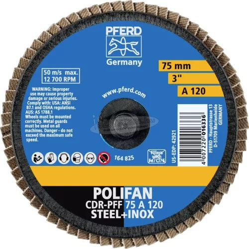 PFERD COMBIDISC Mini-POLIFAN korong CDR PFF 75 A 120 47202532