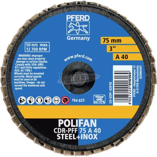 PFERD COMBIDISC Mini-POLIFAN korong CDR PFF 75 A 40 47202530