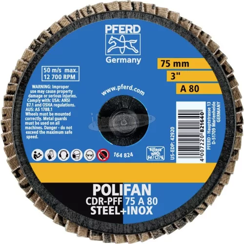 PFERD COMBIDISC Mini-POLIFAN korong CDR PFF 75 A 80 47202091