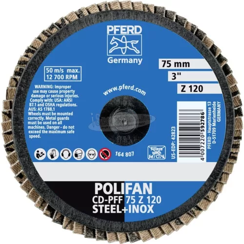 PFERD COMBIDISC Mini-POLIFAN korong CDR PFF 75 Z 120 47202092