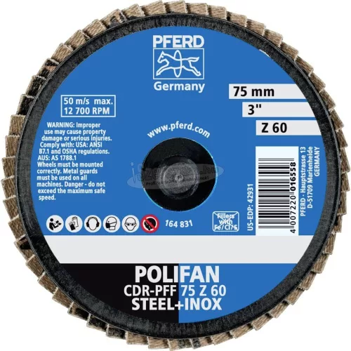 PFERD COMBIDISC Mini-POLIFAN korong CDR PFF 75 Z 60 47202535