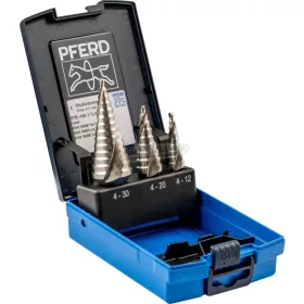   PFERD lépcsős fúró készlet 3 részes 4-12/4-20/4-30mm SET STB HSS 3 25201046