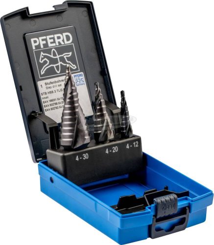 PFERD lépcsős fúró készlet 3 részes 4-12/4-20/4-30mm SET STB HSS HC-FEP 3 25201047