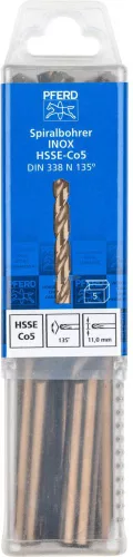 PFERD csigafúró INOX anyagokhoz SPB DIN 338 HSSE N 11,0 INOX 25203581
