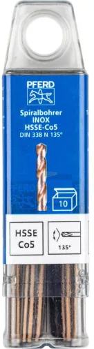 PFERD csigafúró INOX anyagokhoz SPB DIN 338 HSSE N 4,5 INOX 25203563