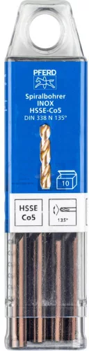 PFERD csigafúró INOX anyagokhoz SPB DIN 338 HSSE N 6,5 INOX 25203570