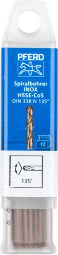 PFERD csigafúró INOX anyagokhoz SPB DIN 338 HSSE N 1,5 INOX 25203549