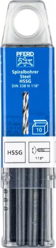 PFERD csigafúró acél anyagokhoz SPB DIN 338 HSSG N 5,5 STEEL 25203530