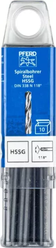 PFERD csigafúró acél anyagokhoz SPB DIN 338 HSSG N 6,0 STEEL 25203531