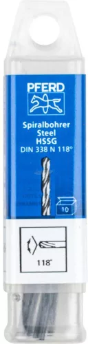 PFERD csigafúró acél anyagokhoz SPB DIN 338 HSSG N 1,5 STEEL 25203511