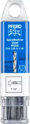 PFERD csigafúró acél anyagokhoz SPB DIN 338 HSSG N 2,5 STEEL 25203514
