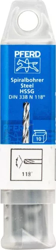 PFERD csigafúró acél anyagokhoz SPB DIN 338 HSSG N 3,0 STEEL 25203515