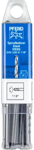 PFERD csigafúró acél anyagokhoz SPB DIN 338 HSSG N 3,5 STEEL 25203519