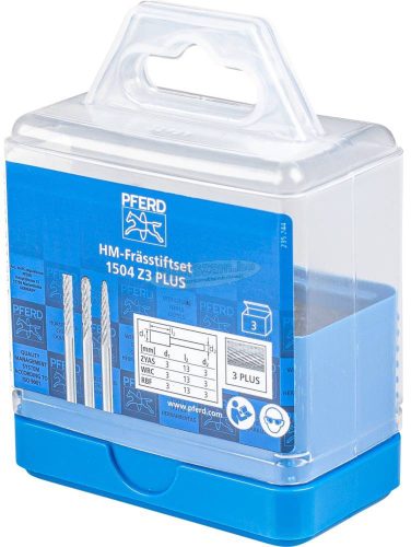 PFERD 21901504 Turbómaró készlet Keményfém Szár átmérő 3mm 21901504