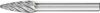 PFERD keményfém HM turbomaró rozsdamentes INOX anyagokhoz RBF 0820/6 INOX 21117682