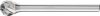 PFERD keményfém HM turbomaró rozsdamentes INOX anyagokhoz KUD 0605/3 INOX 21213082