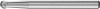 PFERD keményfém HM turbomaró rozsdamentes INOX anyagokhoz KUD 0302/3 INOX 21211082
