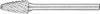 PFERD keményfém HM turbomaró titán anyagokhoz RBF 0613/3 TITANIUM 21230084