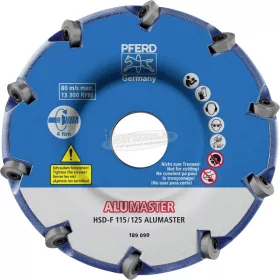   PFERD High Speed Disc ALUMASTER rendszer HSD-F 115/125 HICOAT 22000012
