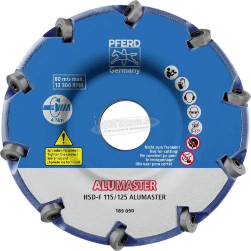 PFERD High Speed Disc ALUMASTER rendszer HSD-F 115/125 HICOAT 22000012
